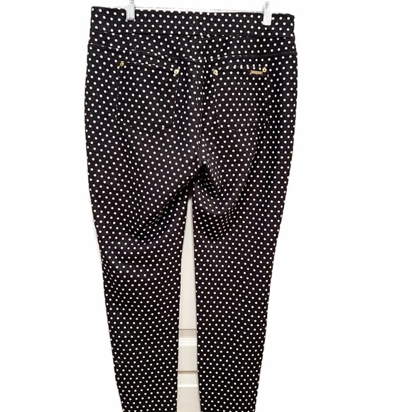Michael Kors Black and White Polka Dot Skinny Pants - Picture 2 of 6